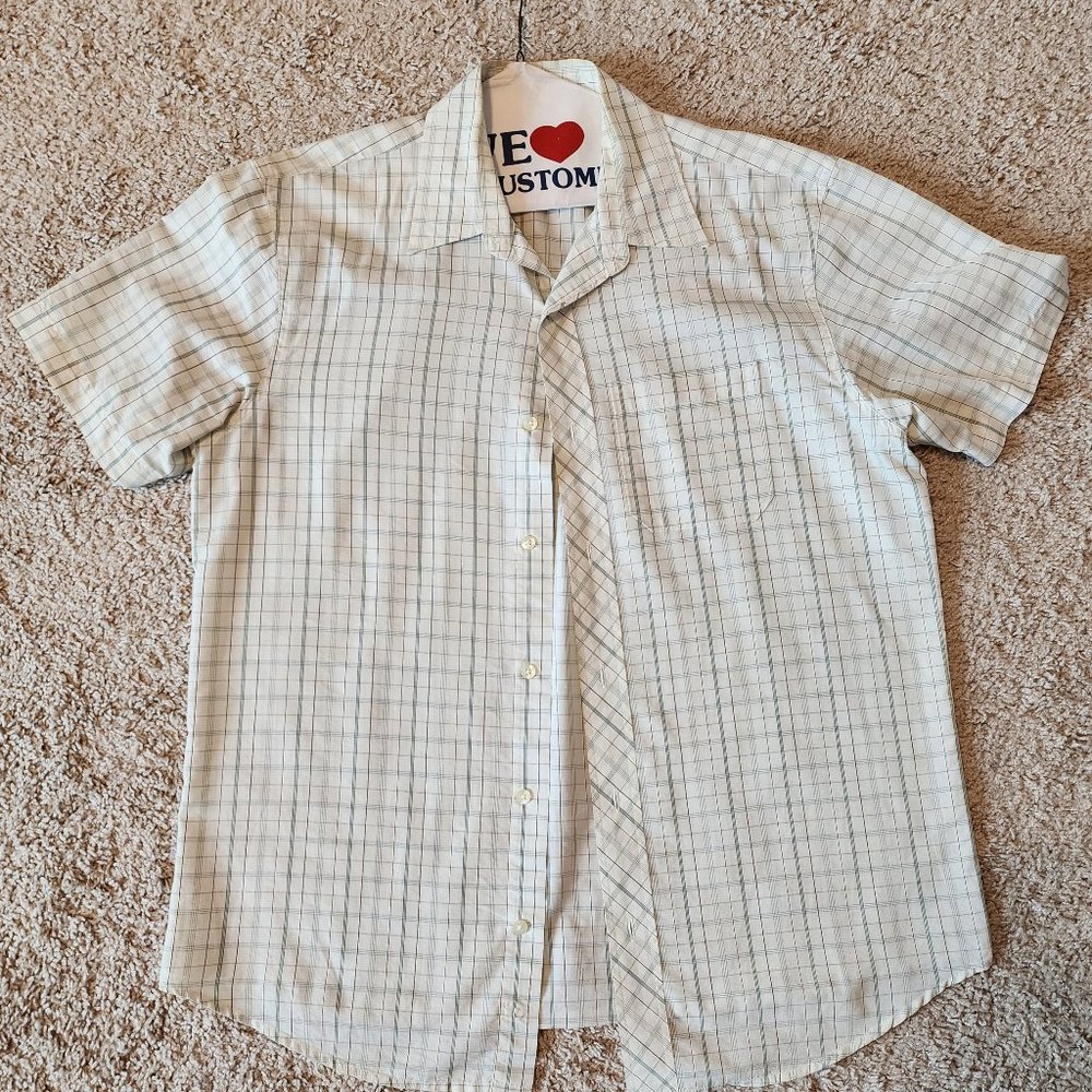 American Rag - Men's Button Down Short Sleeve Shirt - Size Medium